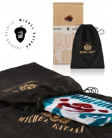 Шелковый (Бахмаль) Клатч-конверт-папка-косметичка VIGOR RADICUM! (Мощь рода!) VIGOR RADICUM!_Thiny/S